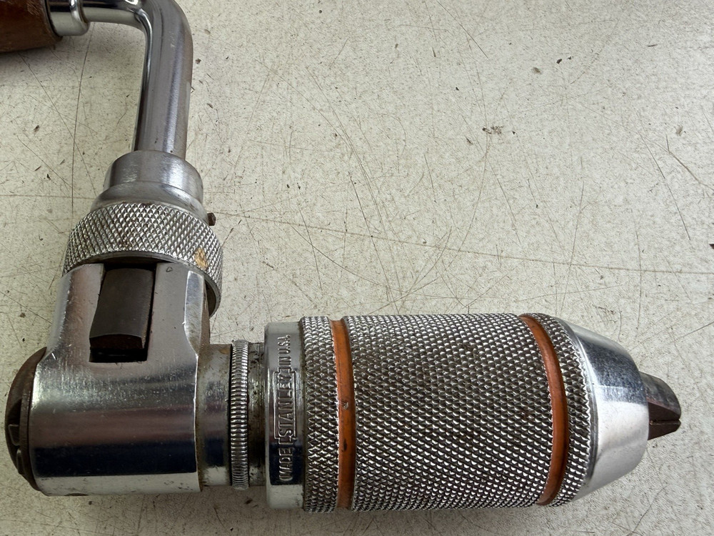 Vintage Stanley 10" Bit Brace No. 923 Used