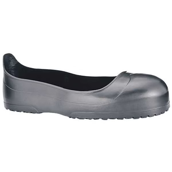 Overboots, Plain Toe, Rubber, 2 in Height, Pull On Closure, SFC-2 Sole, Black, M