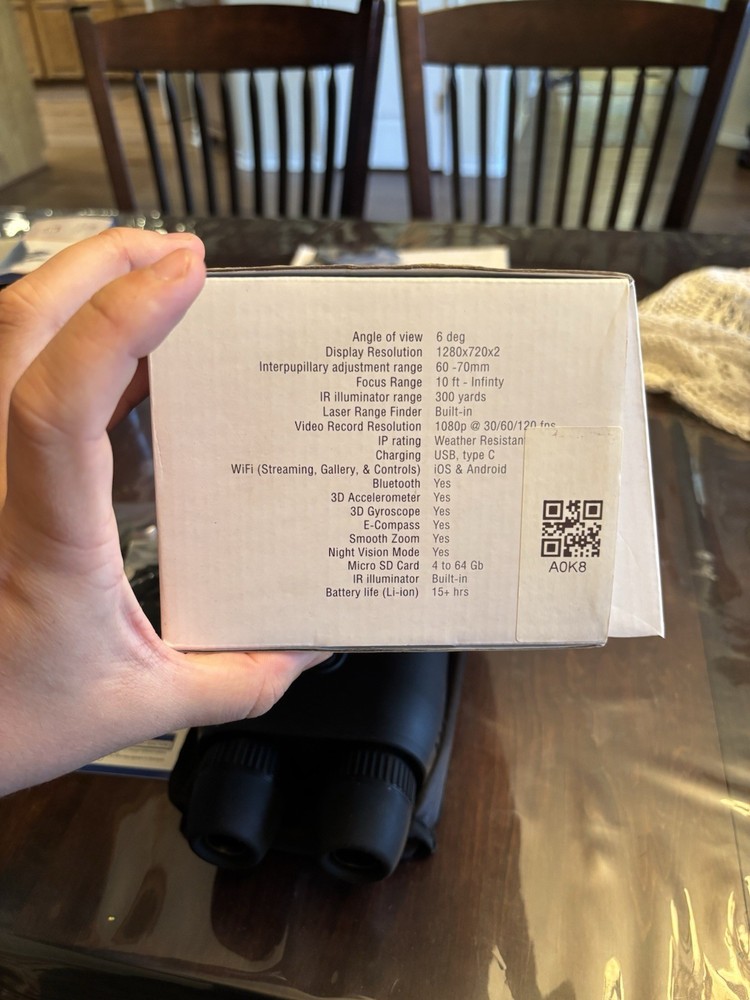 ATN BinoX HD Smart Day/Night Mode 4-16x Range Finding Binoculars