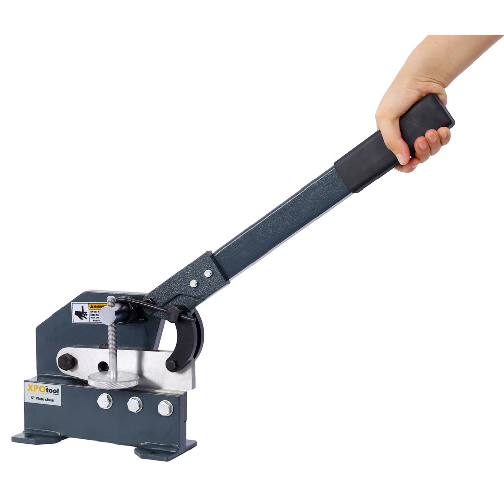 5" Industrial Sheet Metal Shear - Solid, High Precision Manual