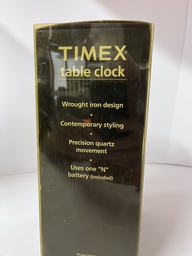 Timex Table Clock Wrought Iron Silo Barn Theme With Original Box. Tested