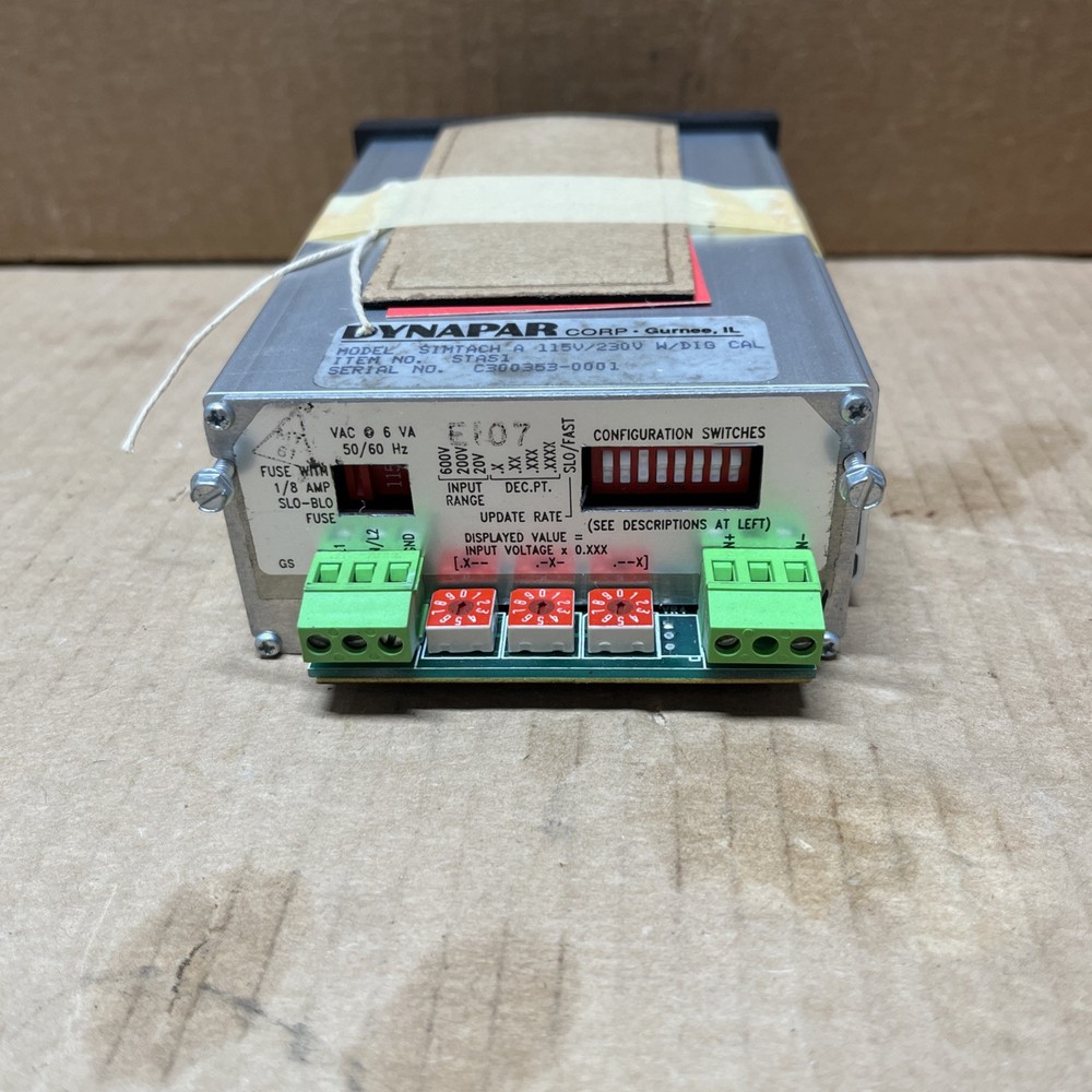 Used Dynapar Digital Panel Meter 115V/230V Part #STAS1.