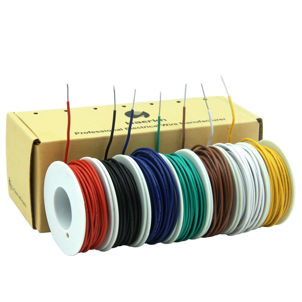 20awg Solid Wire kit Electrical Cable 7 Colors 20awg-Solid, 7