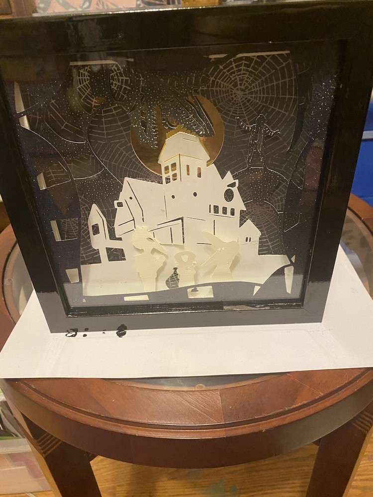 Beetlejuice hand made 9x9 shadow box