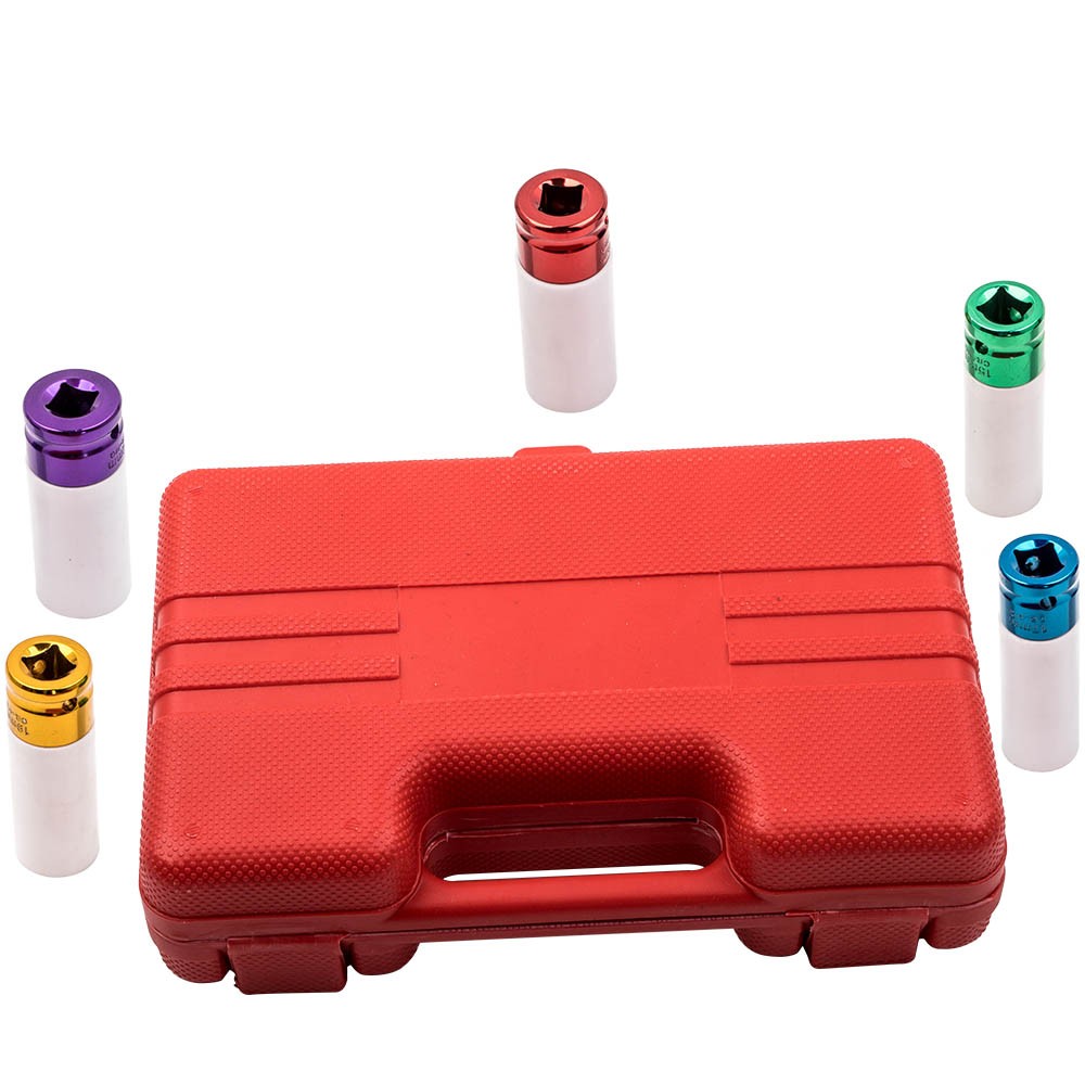 Impact Socket Thin Wall Wheel Protector Lug Nut Remover Installer Tool Kit