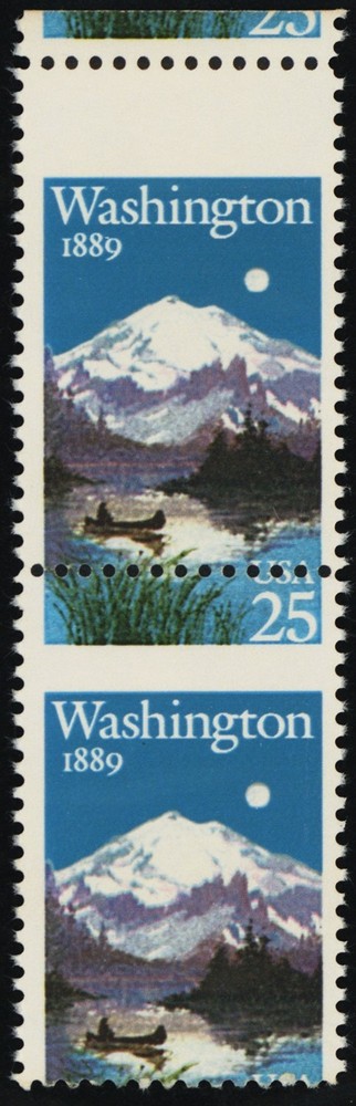 2404, Mint NH 25¢ Misperfed Error Pair Washington State Stamps * Stuart Katz