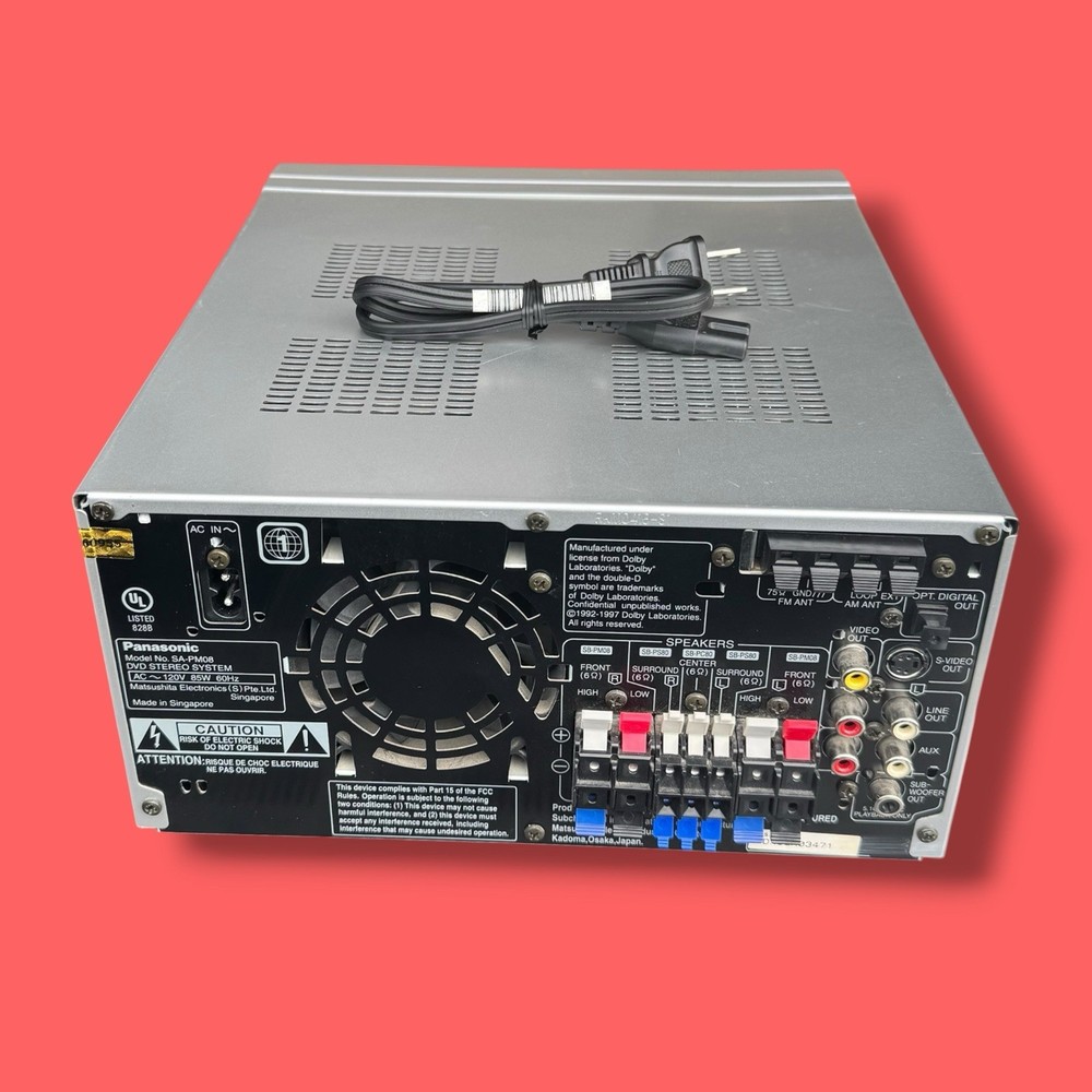 Panasonic SA-PM08 DVD Stereo System Silver
