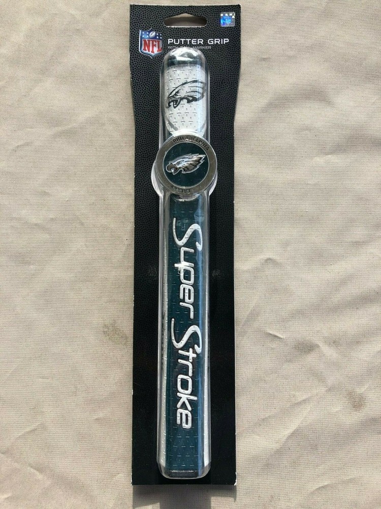 SuperStroke (Authentic) Philadelphia Eagles Mid Slim 2.0 Putter Grip w/Marker
