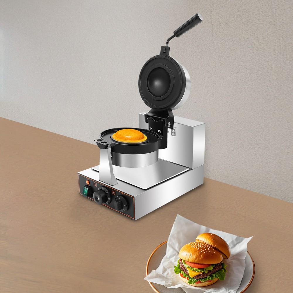 Commercial Electric Burger Maker Panini Hamburger Press Baking Machine 1000W