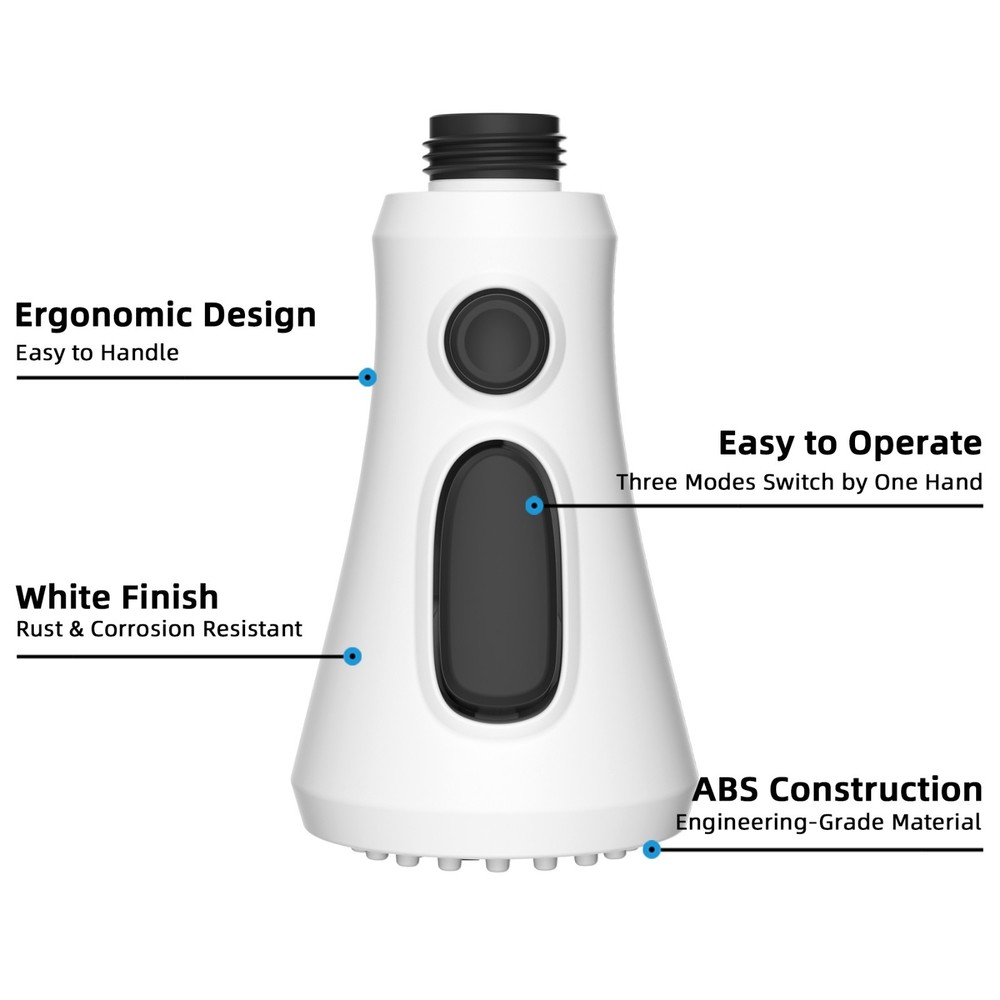 Spray Head Pull Down Kitchen Faucet Replacement Part American Standard White