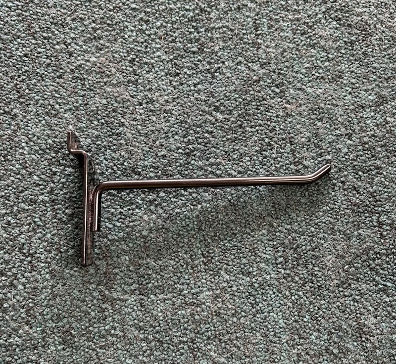 6" Slatwall Pegboard Hooks - 25ct.