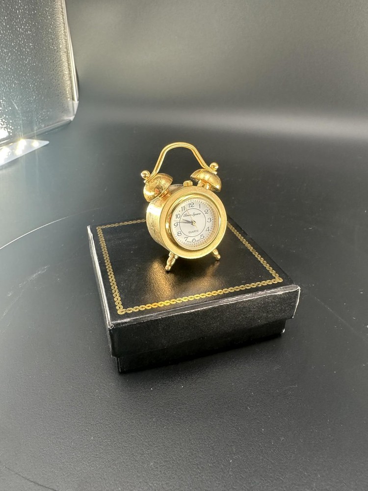 VTG Mini Solid Brass Mini Quartz "Times Square" w Box