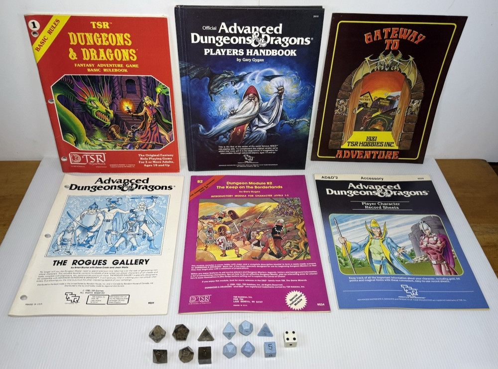 Advanced Dungeons and Dragons Players Handbook Guide Record Sheets & Gallery....