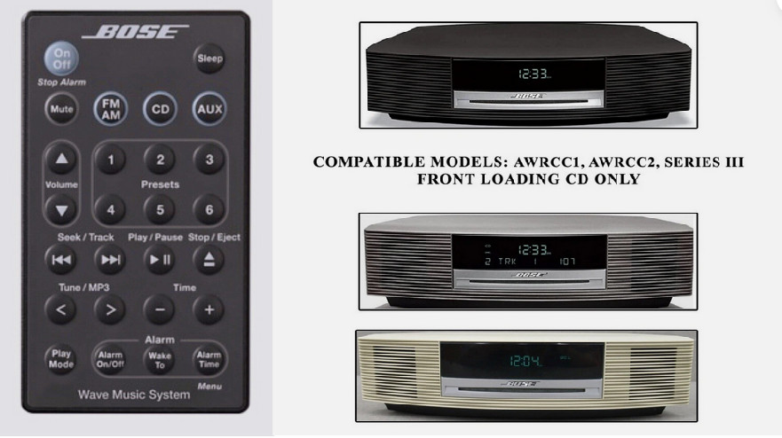 BOSE Wave Music System -  Remote Control Only -  Black