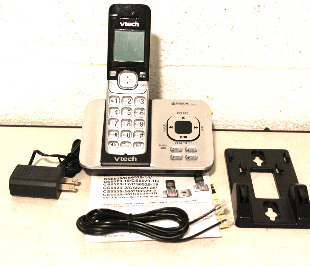 Vtech CS6529 DECT 6.0 Cordless Handset & Answering Machine Base