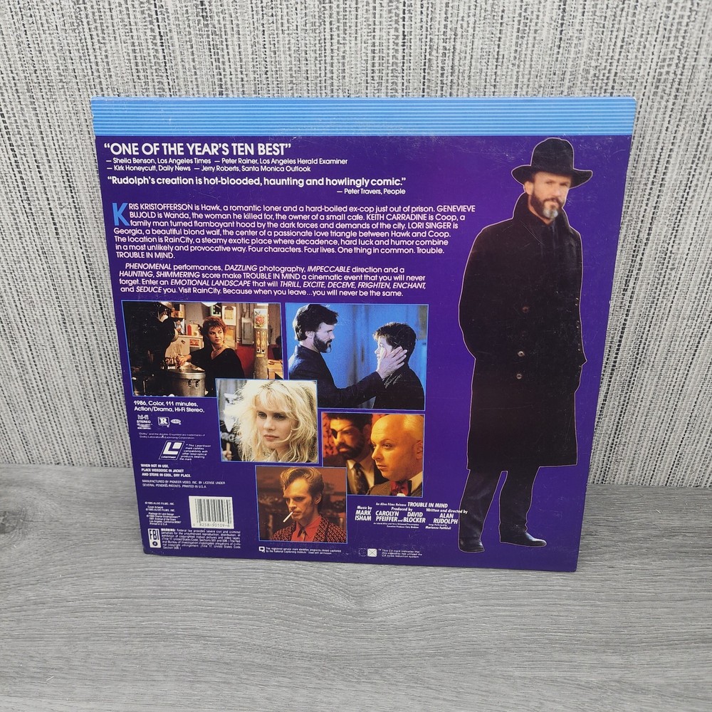 Trouble in Mind Romantic comedy Laserdisc LD