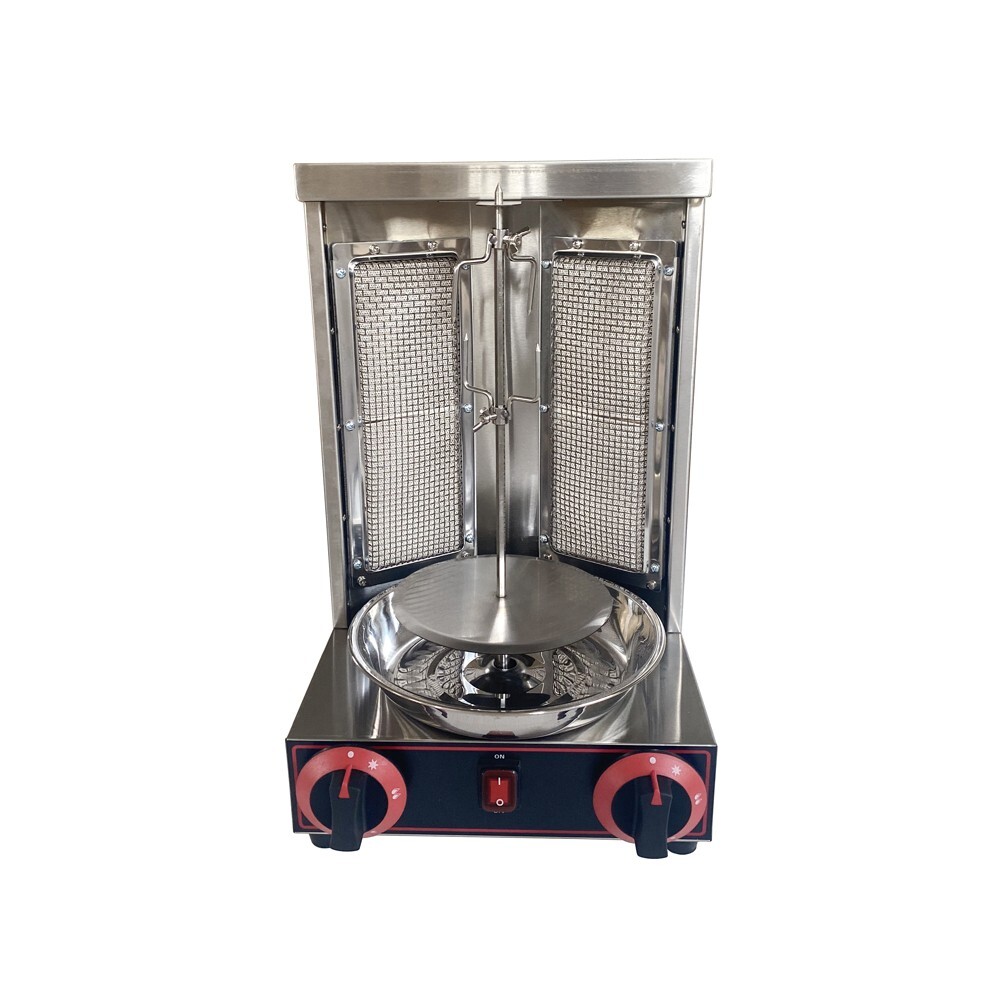 LP Gas  Shawarma Machine Rotary Oven Meat Grill Machine Temperature Adjustable