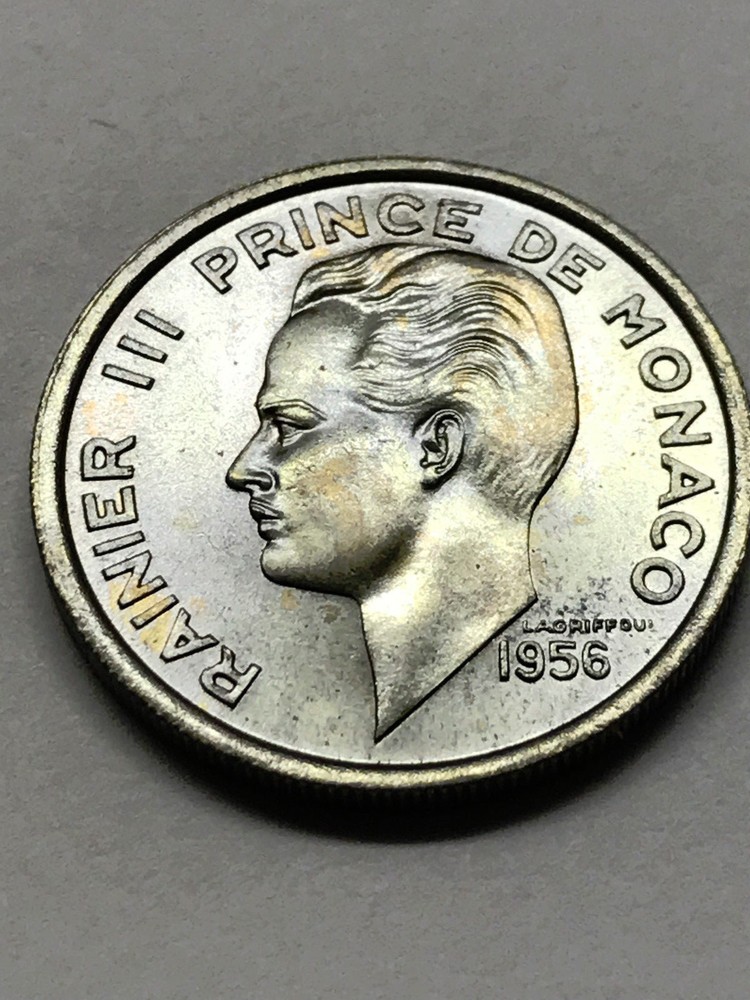 1956 Monaco 100 Francs BU #11731