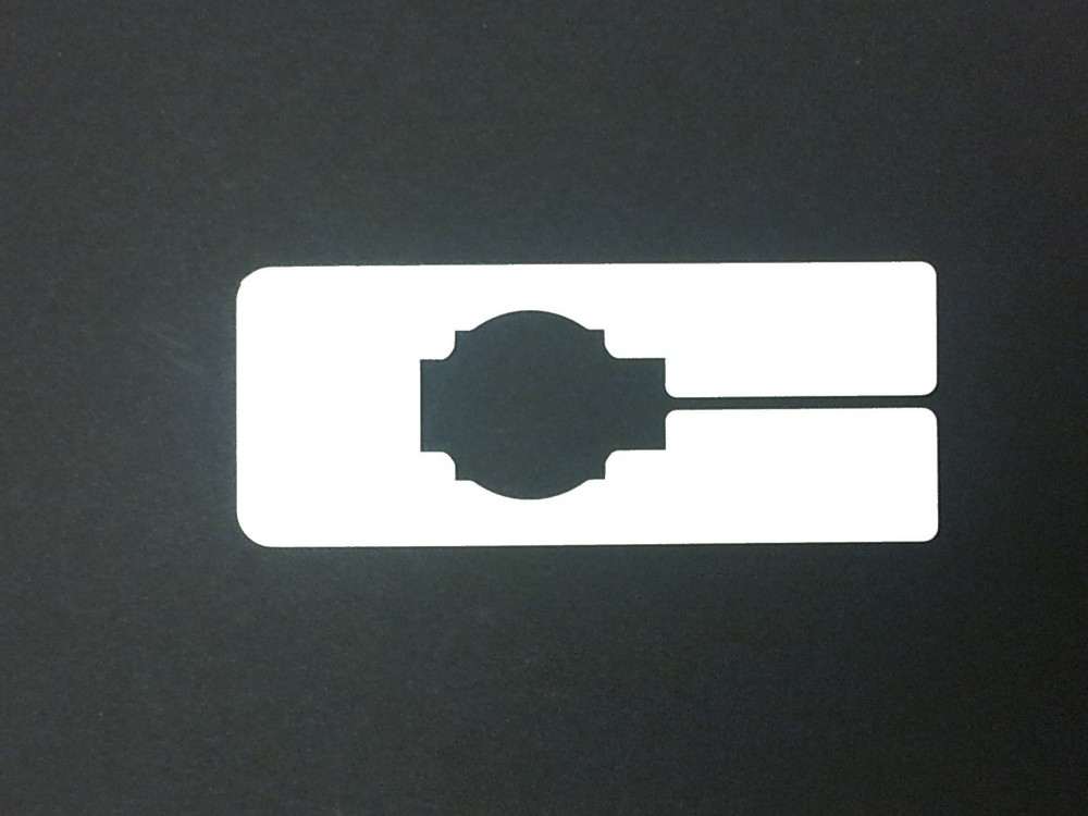 White Plastic 80 Blank Rectangular Size Dividers for Retail Clothing Racks