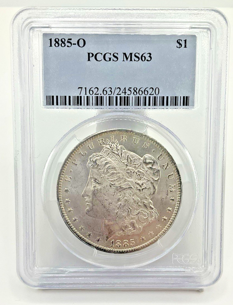 1885-O MORGAN $1 MS63 PCGS