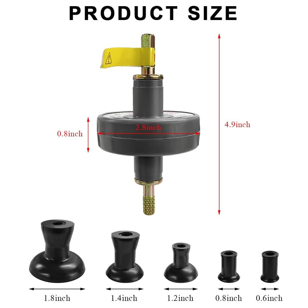 Valve Lapping Tool, Small Engine Valve Lapping Kit with 5 Suction Plates,