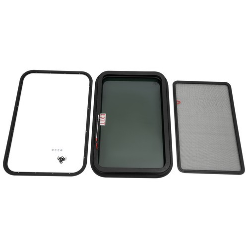 RV Window Exit Window Push Out Glass Camper Venting Window Rectangular 30-40°