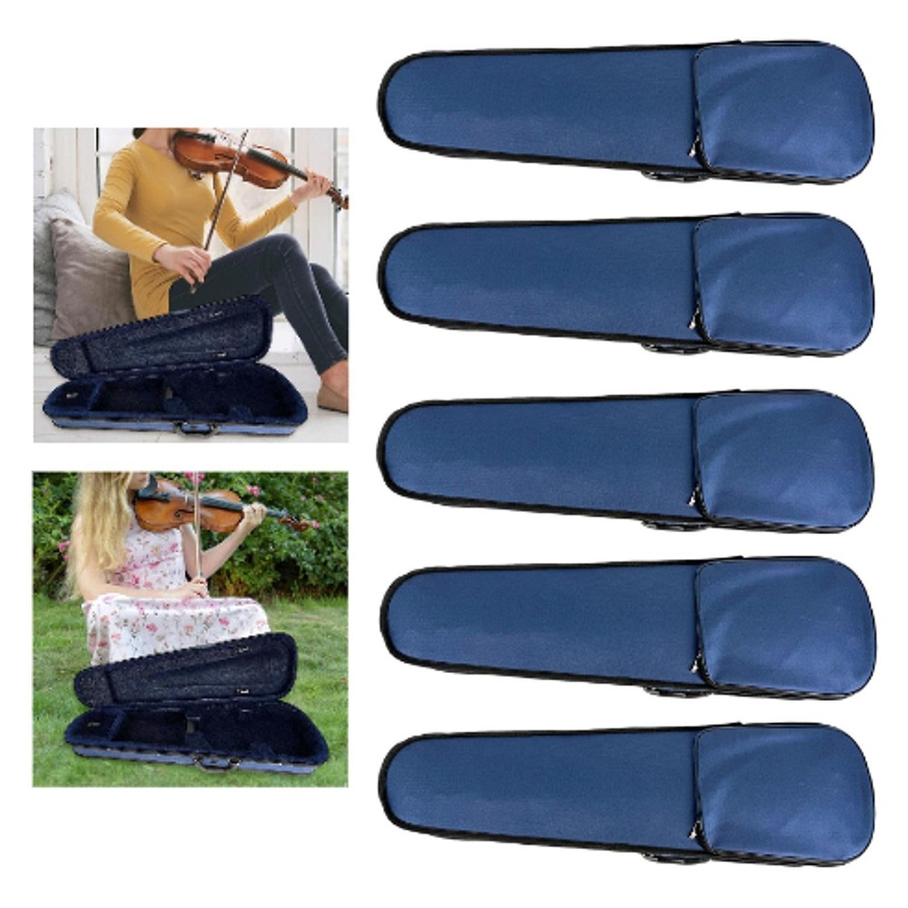 Violin Hard Case Backpack Carrying Bag Daily Use Beginners Adjustable Straps