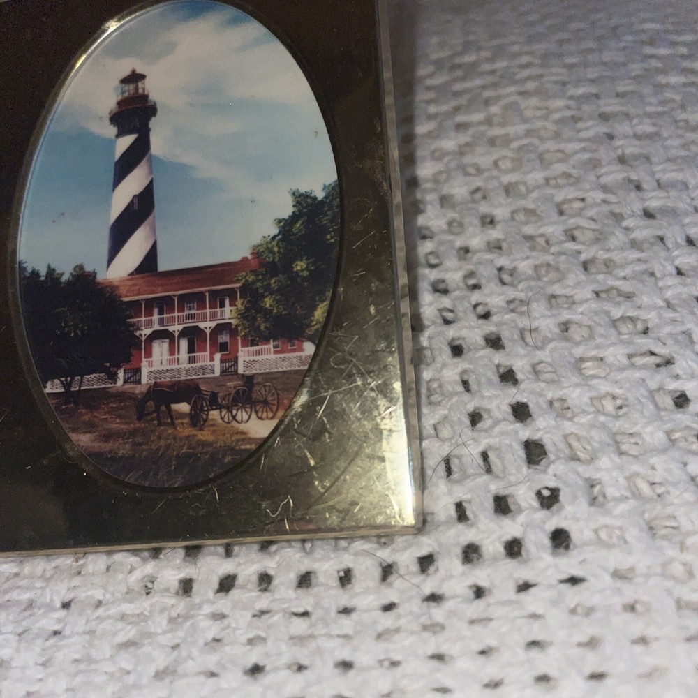 Vintage Nightlight With Lighthouse Scene In Frame Works