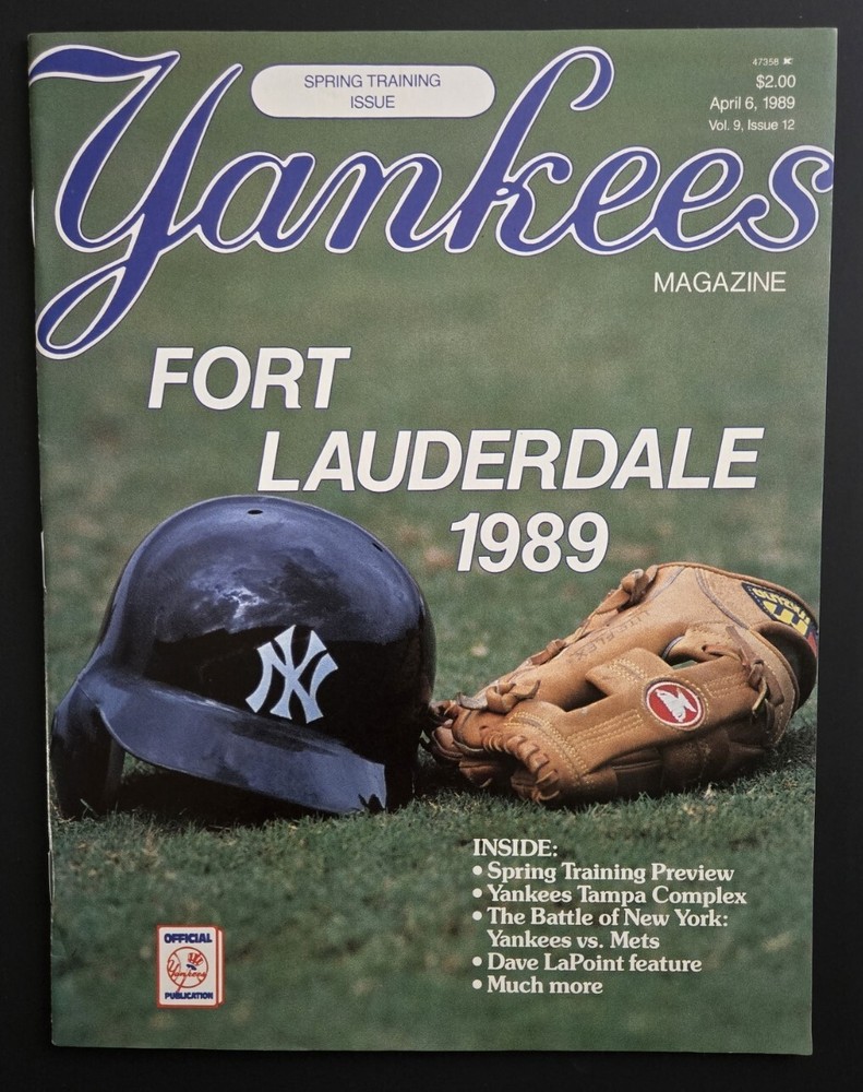 1989 NEW YORK YANKEES vs MONTREAL EXPOS  Spring Training  MAGAZINE PROGRAM  EX