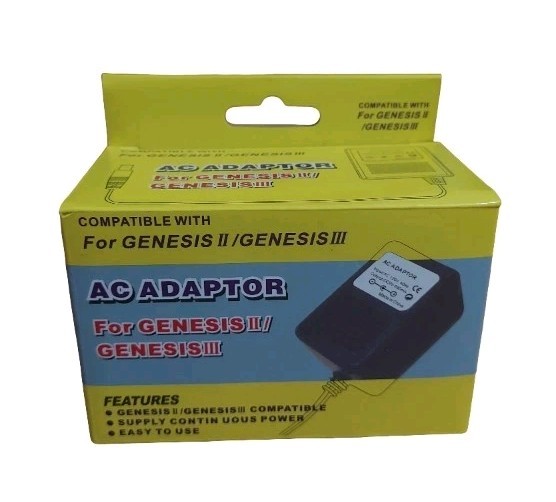 AC Power Supply + AV Cable For SEGA Genesis MODEL 2 Console NEW BOXED
