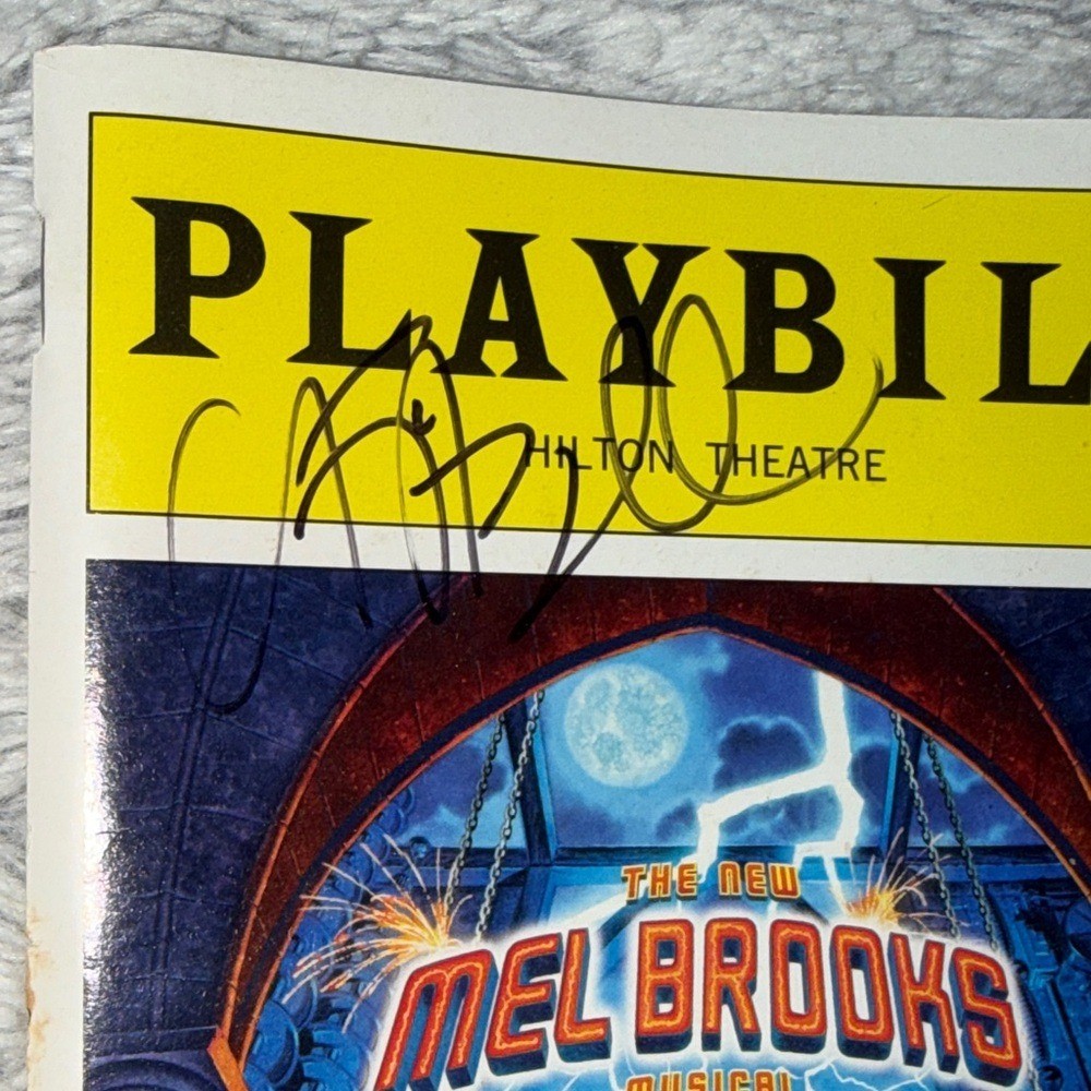 Young Frankenstein Playbill Signed Autographed Broadway Memorabilia