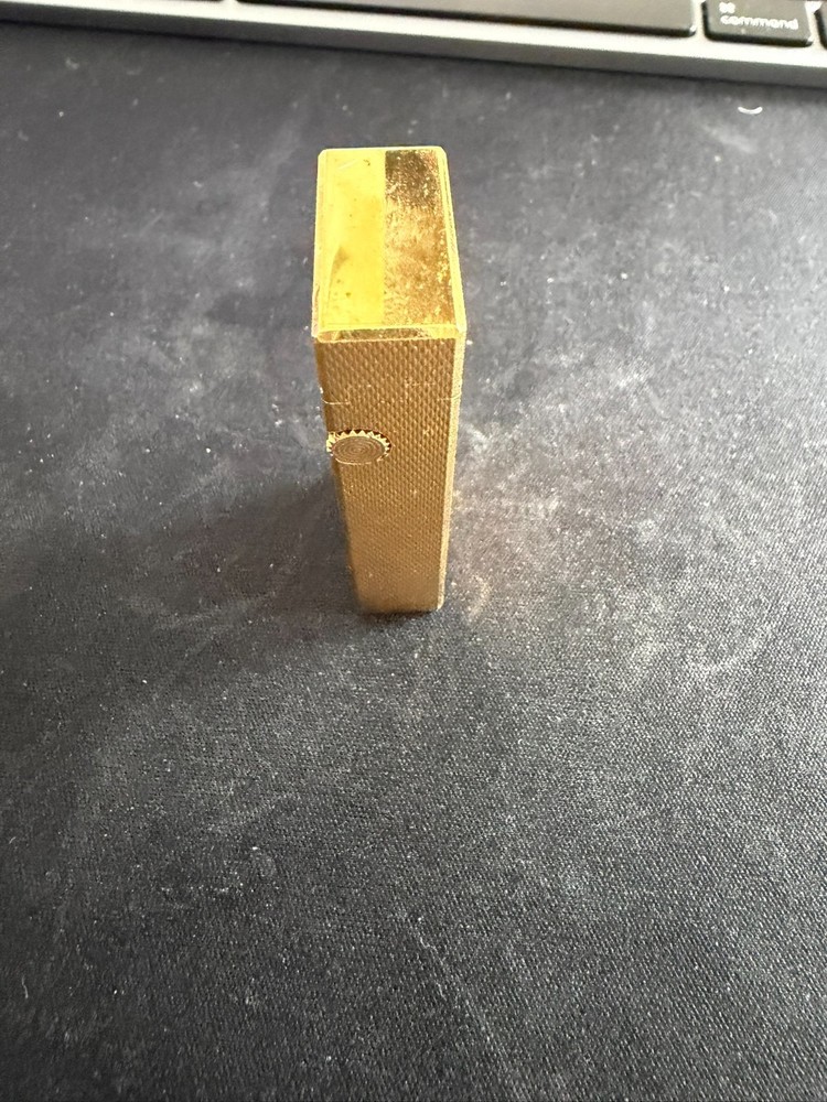 Vintage Dunhill Rollagas Lighter Gold Barley Pattern_It works!