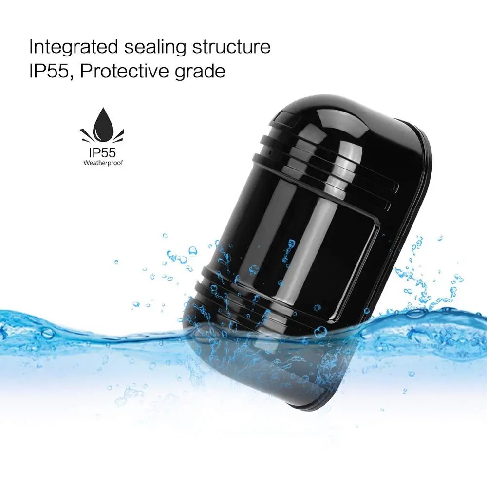 Invisible Beam Barrier Active Detection Digital Pulse Infrared Sensor 100m Alarm