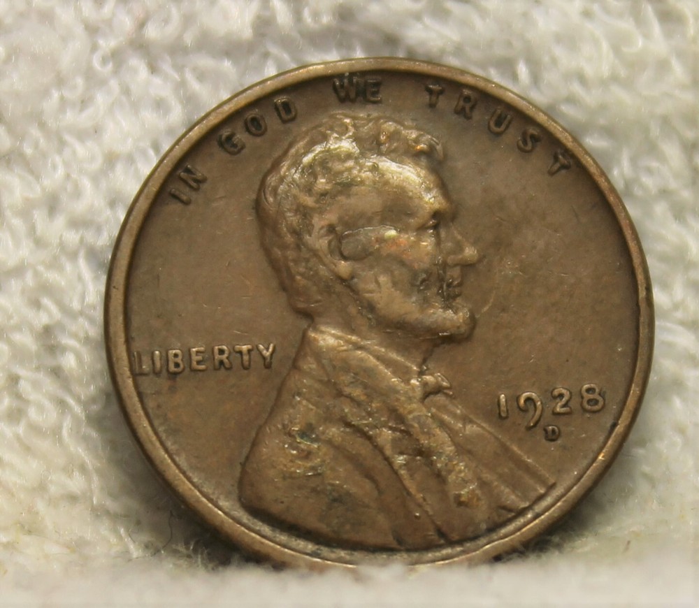 1928D lincoln penny