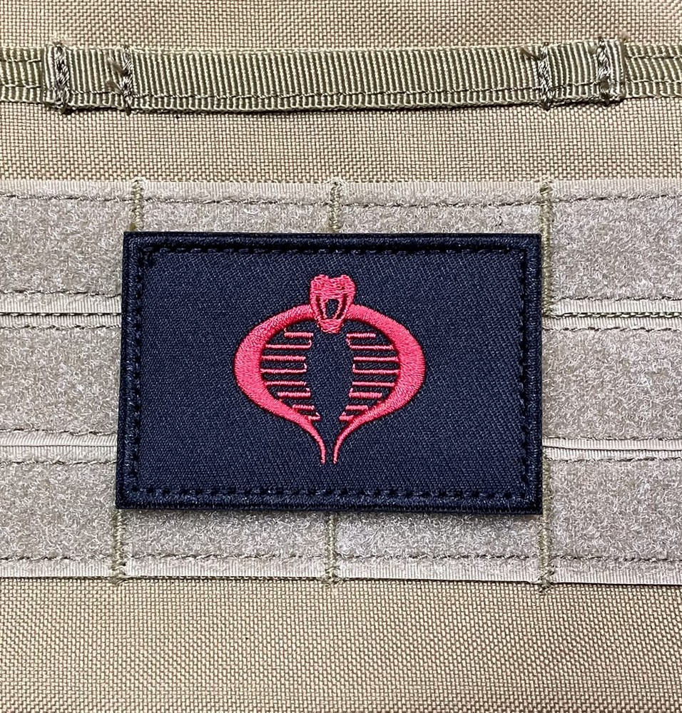 GI JOE COBRA Commander Hasbro Tactical Morale Patch Hook Loop