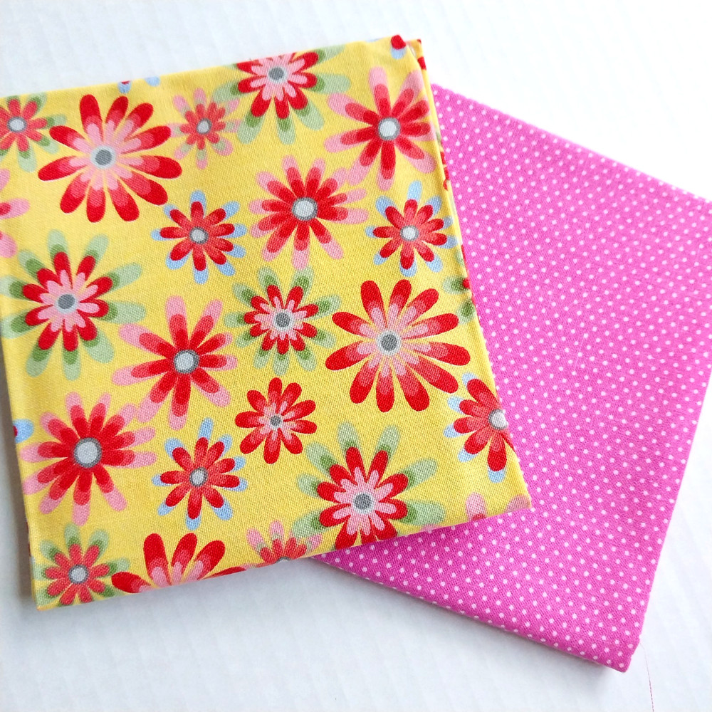 Fat Quarter Bundle 2 Pcs.  100% Quilters Cotton