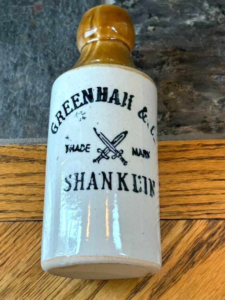 Antique Stoneware Ginger Beer Bottle, Shanklin Greenham & Co