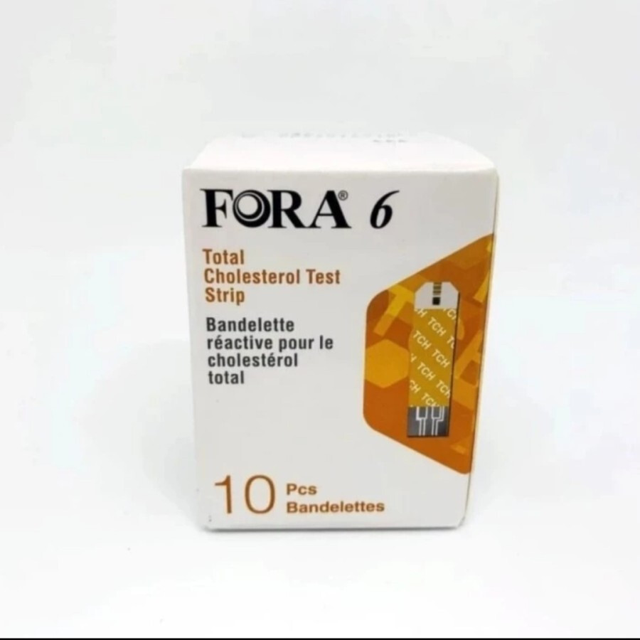 FORA 6 Plus Blood Cholestrol Test Strips 1 Box(10 Strips)