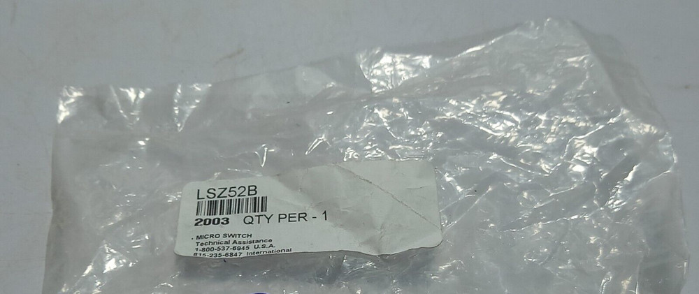 Honeywell LSZ52B Micro Switch / Technical Assistance