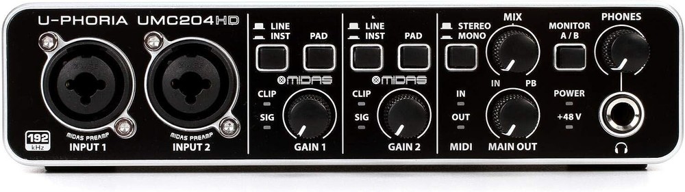 Behringer UMC204HD U-phoria USB Audio Interface