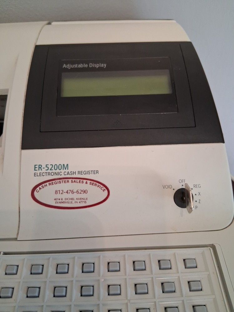 Sam4S ER-5200M Stuck In Sequence Error No Key Pad Missing Spool For Parts/Repair