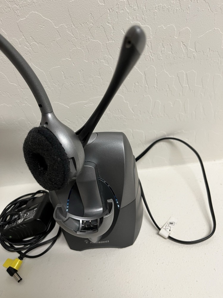 Plantronics Base Unit CS351 CS351N Supra Plus with Headset Works Great