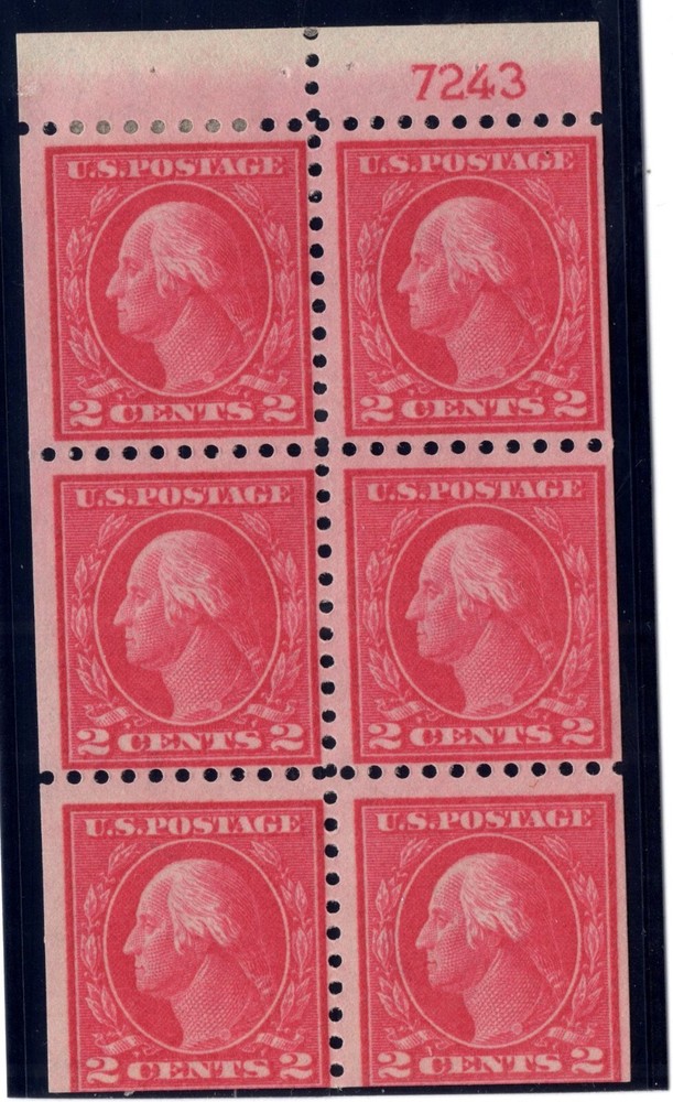 U.S. - 425e - Booklet Pane (7243) -    Hinged