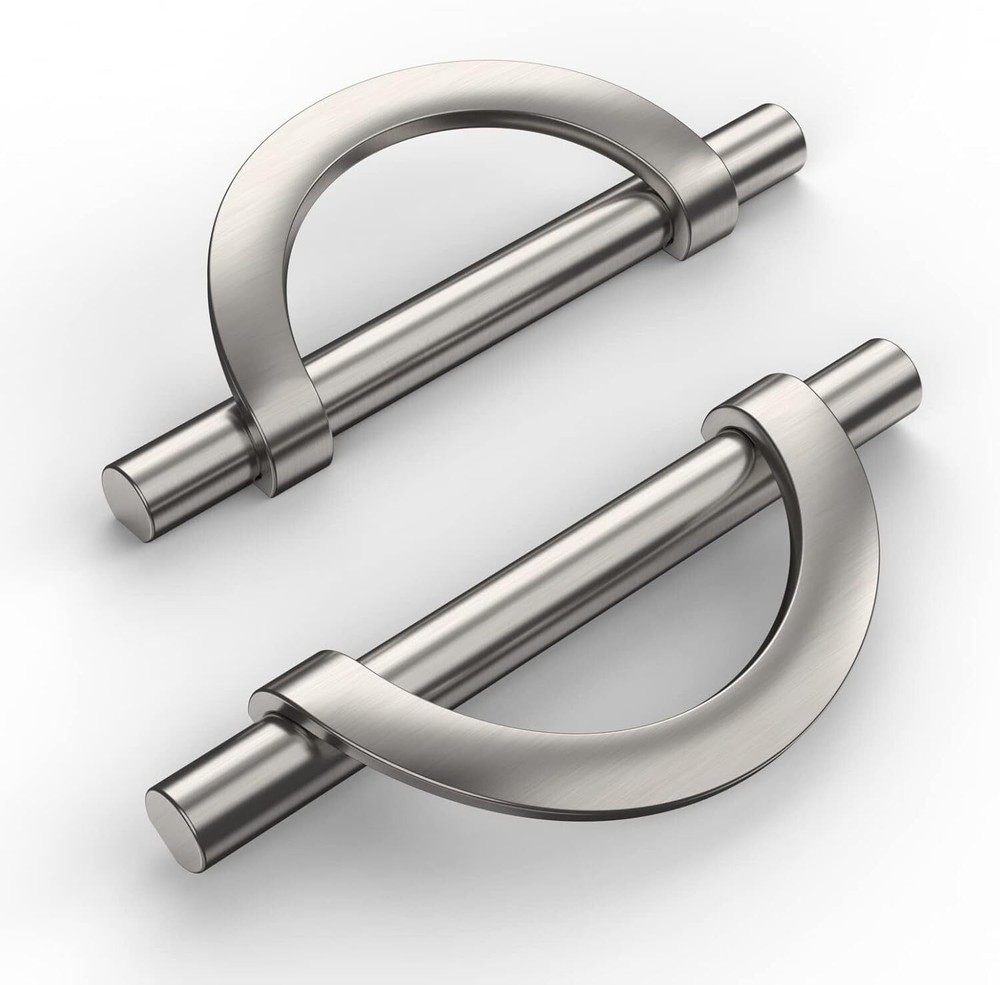 10-Pack Brushed Satin Nickel Cabinet Pulls 3.75 in (96 mm) Kitchen Cabinet Pulls