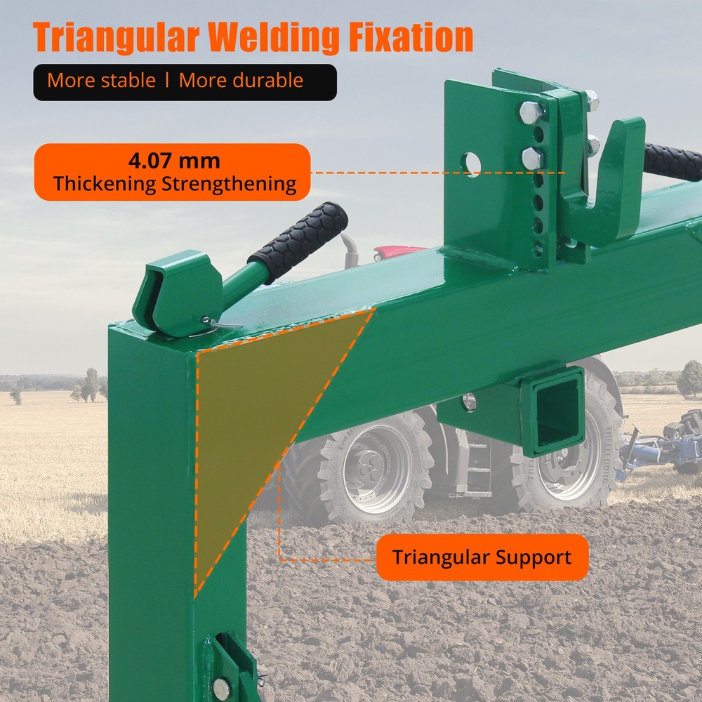 3 Point Quick Hitch Adapter for Category 1 & 2 w/ Adjustable Bolt Tractor 3000lb