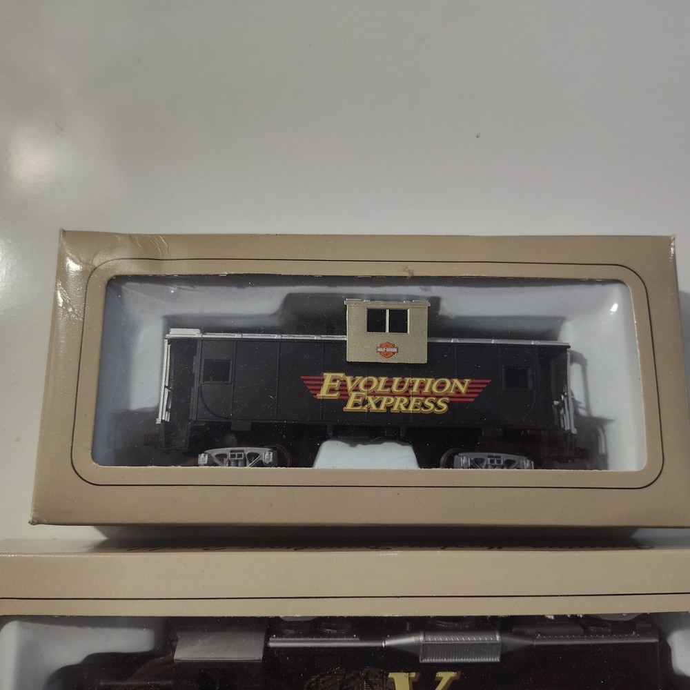 Harley Davidson 1997 Evolution Express HO Train Limited Edition 3 piece set