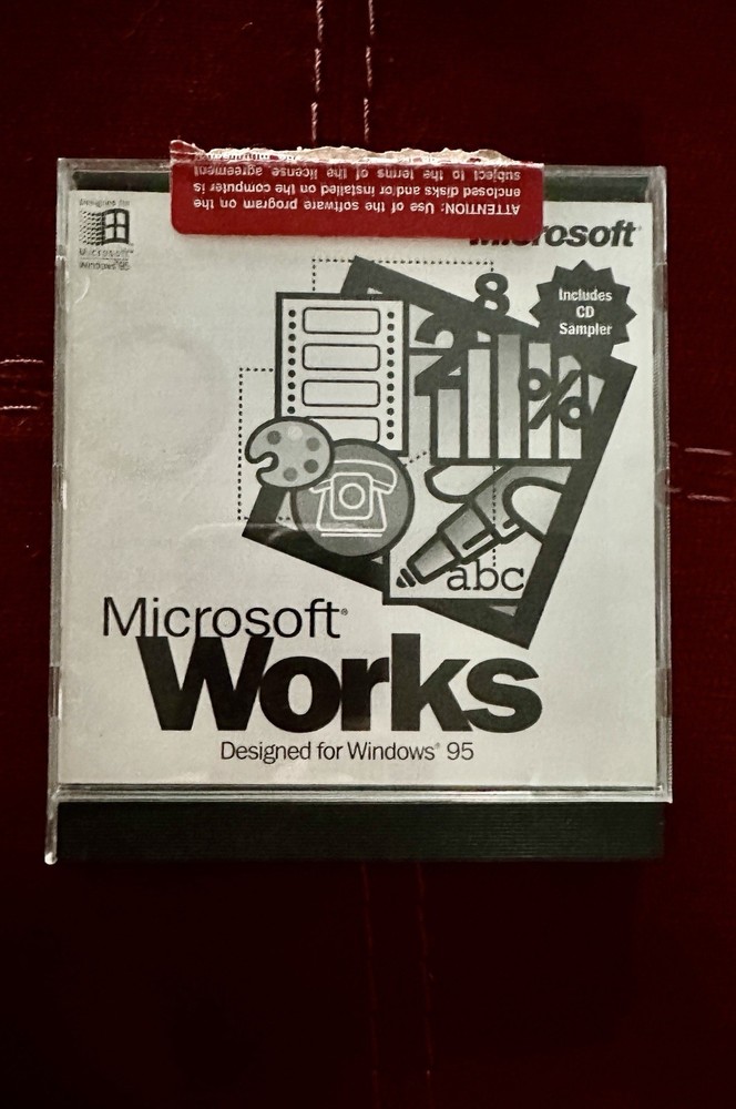 Vintage NEC Microsoft 95 Software CD bundle