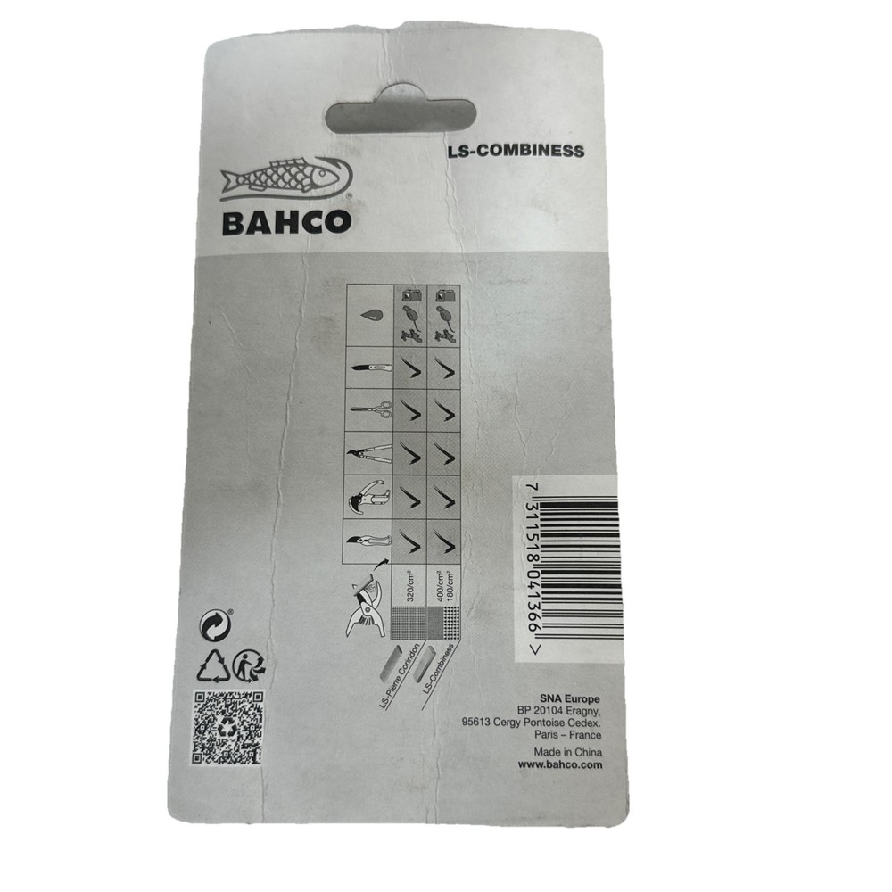 Bahco LS-COMBINESS Sharpening Stone, Fine/Medium, 4-Inch