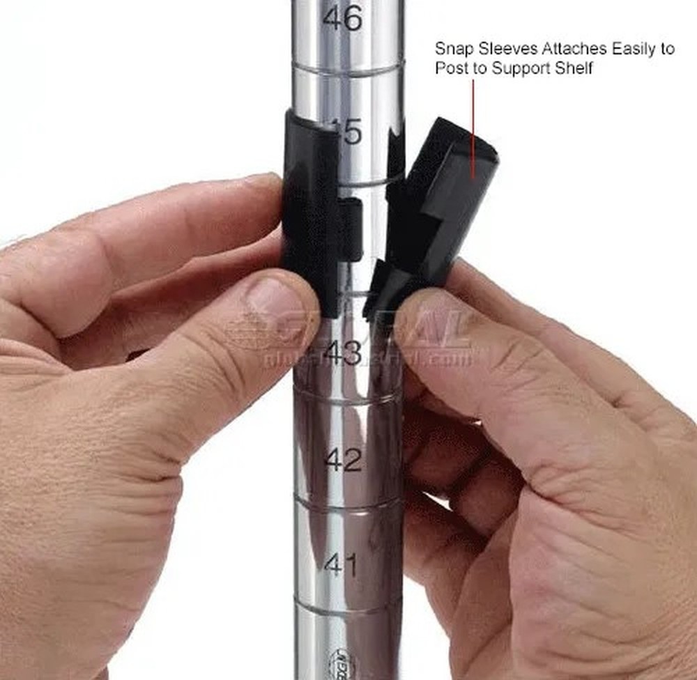 Nexel? Chrome Post 74"H - 4 Pack