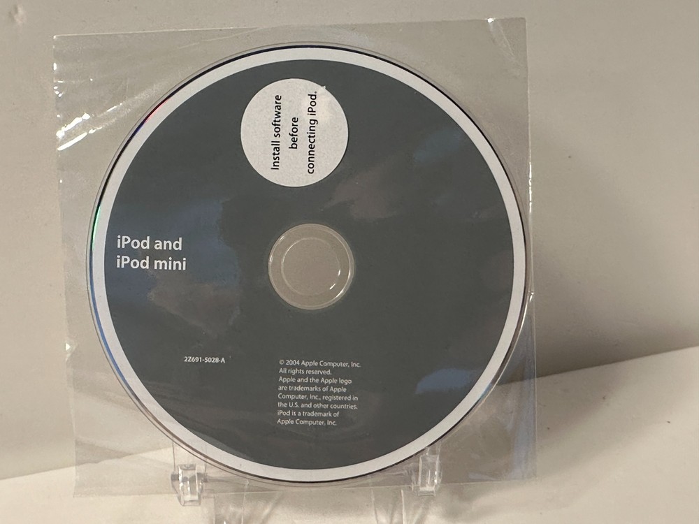 iPod Mini CD Install Software Rare Apple Original